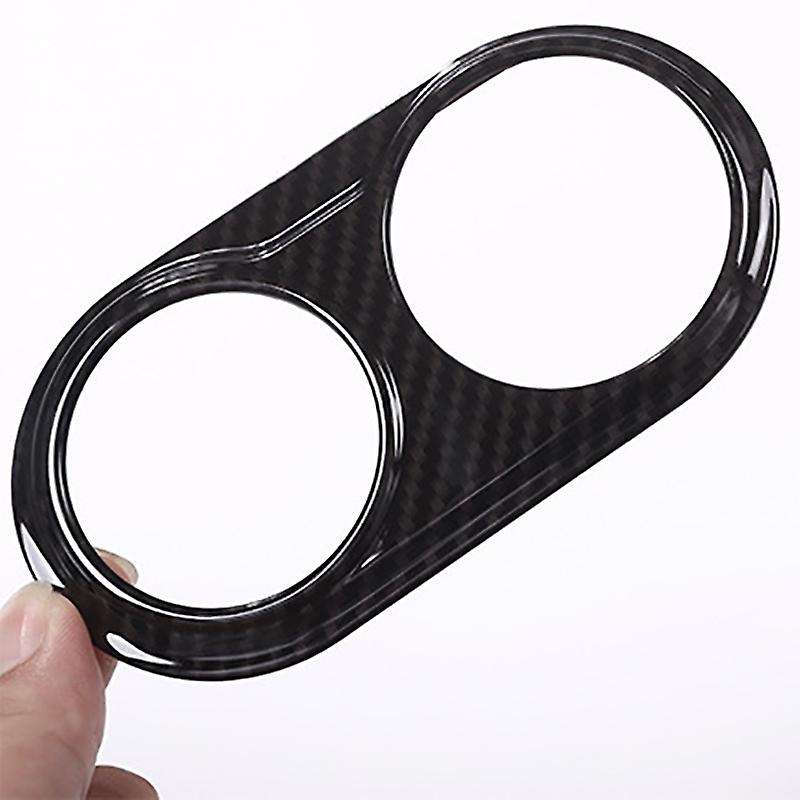 Carbon Fiber Car Headlight Switch Decorative Frame Cover Trim Stickers Interior Accessories for 2017