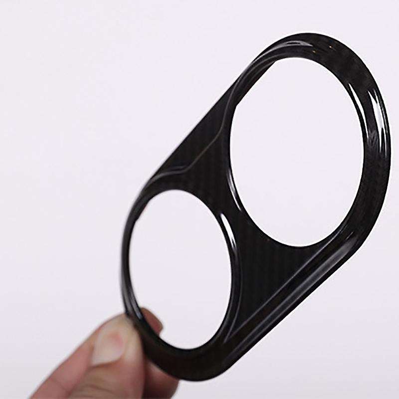 Carbon Fiber Car Headlight Switch Decorative Frame Cover Trim Stickers Interior Accessories for 2017
