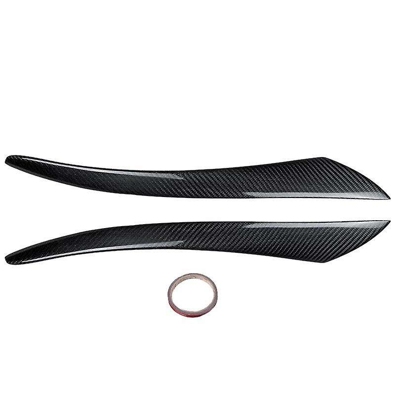 Carbon Fiber Car Headlight Eyebrow Cover Trim Head Light Lamp Sticker for S40 V50 2004-2012