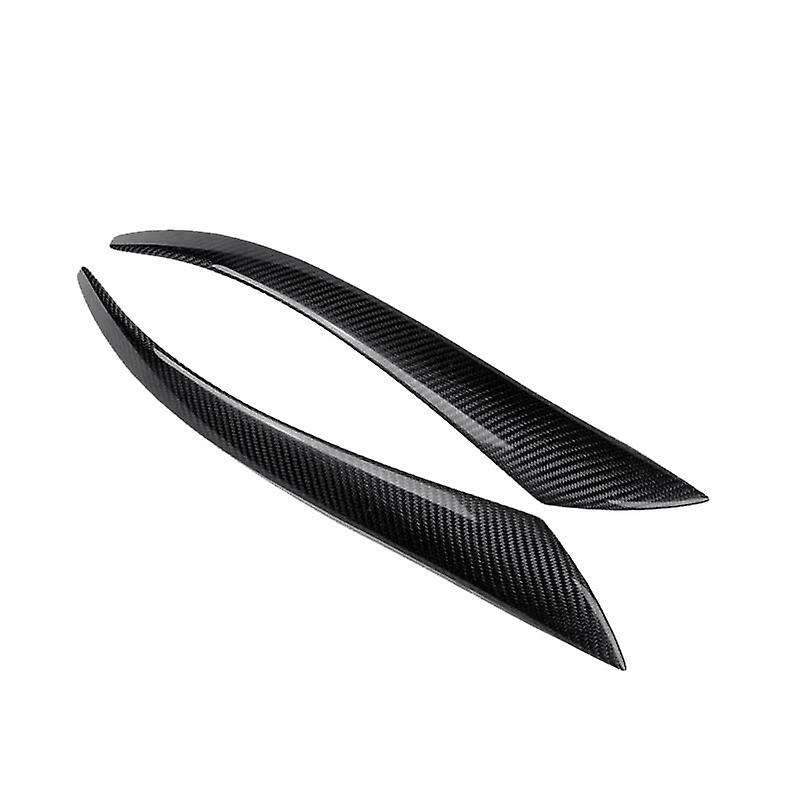 Carbon Fiber Car Headlight Eyebrow Cover Trim Head Light Lamp Sticker for S40 V50 2004-2012