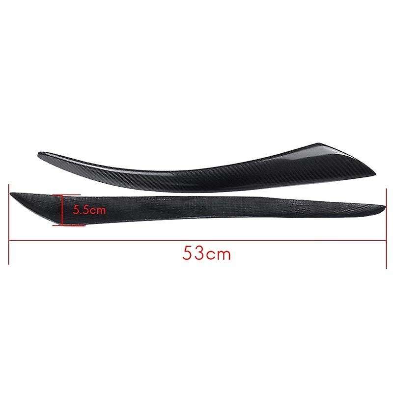 Carbon Fiber Car Headlight Eyebrow Cover Trim Head Light Lamp Sticker for S40 V50 2004-2012