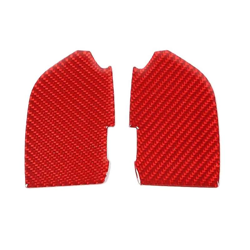 Carbon Fiber Car Inner Door Handle Bowl Cover Stickers for 2012 2013 2014 2015 (Red)