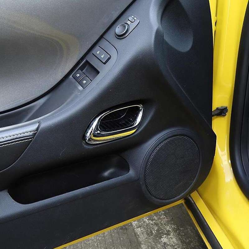 Carbon Fiber Car Inner Door Handle Bowl Cover Stickers for 2012 2013 2014 2015 (Carbon Fiber)
