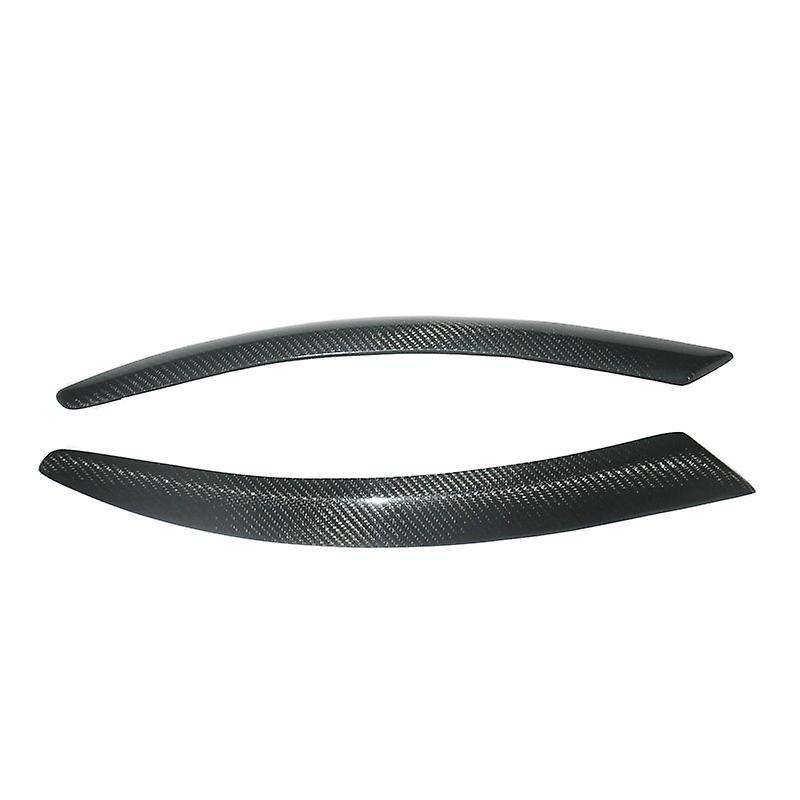 Carbon Fiber Car Headlight Eyebrow Cover Trim Sticker Head Light Lamp Eyelid for  A6 C6 2005-2011