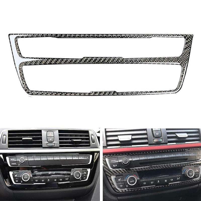 Carbon Fiber Car Interior Console Panel Cover Trim for F30 F34 3 Series 320I