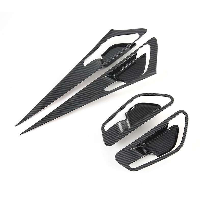 Carbon Fiber Car Inner Handle Frame Window Switch Panel Frame Cover Trim Decoration for 2020 2021