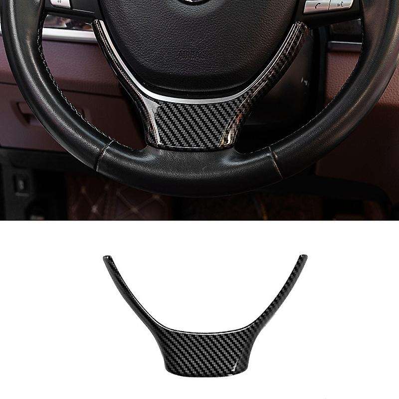 Carbon Fiber Car Interior Steering Wheel Decoration Strip Frame Cover Trim Sticker for 5 7 Series F1