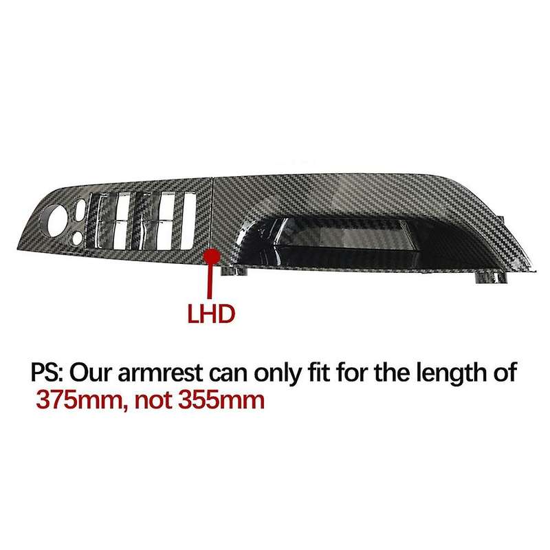 Carbon Fiber Car Interior Window Switch Cover Panel Trim Pull Handle for  3 Series E90 E91 E92 316 3