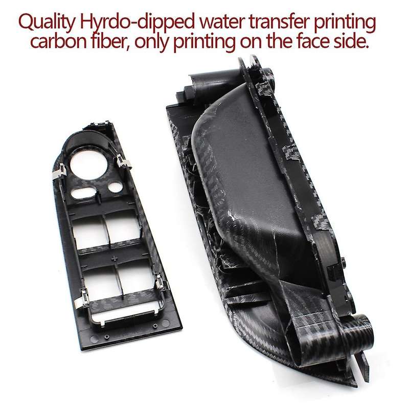 Carbon Fiber Car Interior Window Switch Cover Panel Trim Pull Handle for  3 Series E90 E91 E92 316 3