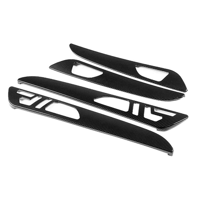 Carbon Fiber Car Interior Door Handle Panel Cover Trim Strip for W166 ML GL 2012-2015 GLS GLE 2016-2