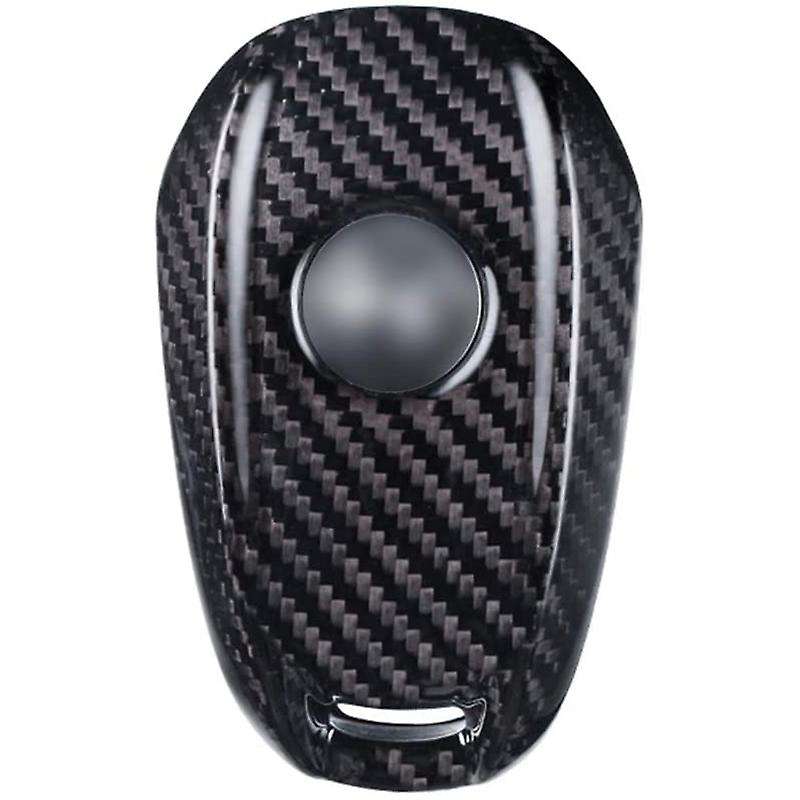 Carbon Fiber Car Key Fob Case Cover for Romeo Stelvio 2017 Smart Car Remote Key Accessories