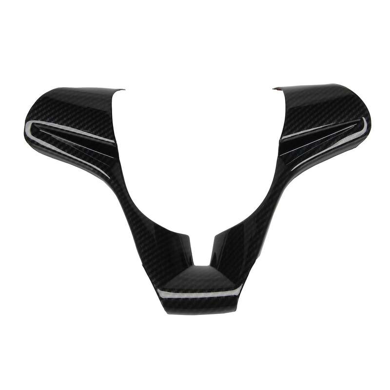 Carbon Fiber Car Interior Steering Wheel Cover Trim for 2009-2015
