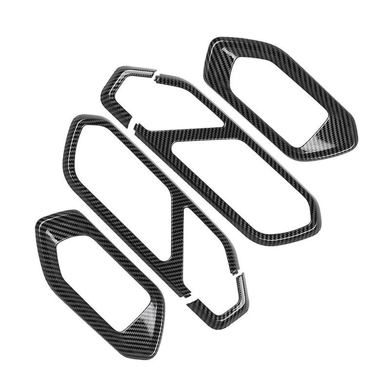 Carbon Fiber Car Interior Door Handle Bowl Panel Frame Cover Trim Sticker for Raize/ 2020-2022