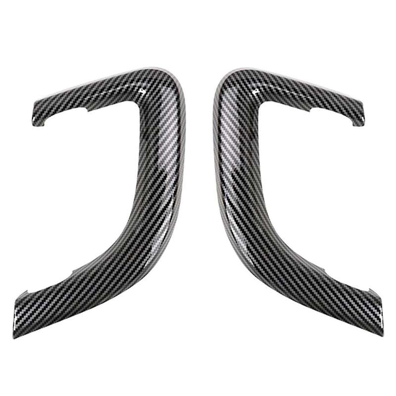 Carbon Fiber Car Left+right Interior Door Pull Handle Cover Trim Replacement for Sport 2015-2019