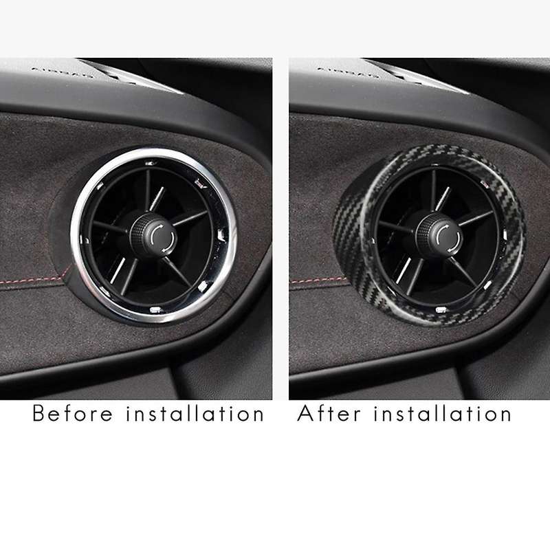 Carbon Fiber Car Outlet Frame Stickers for 2016 2017 2018 2019