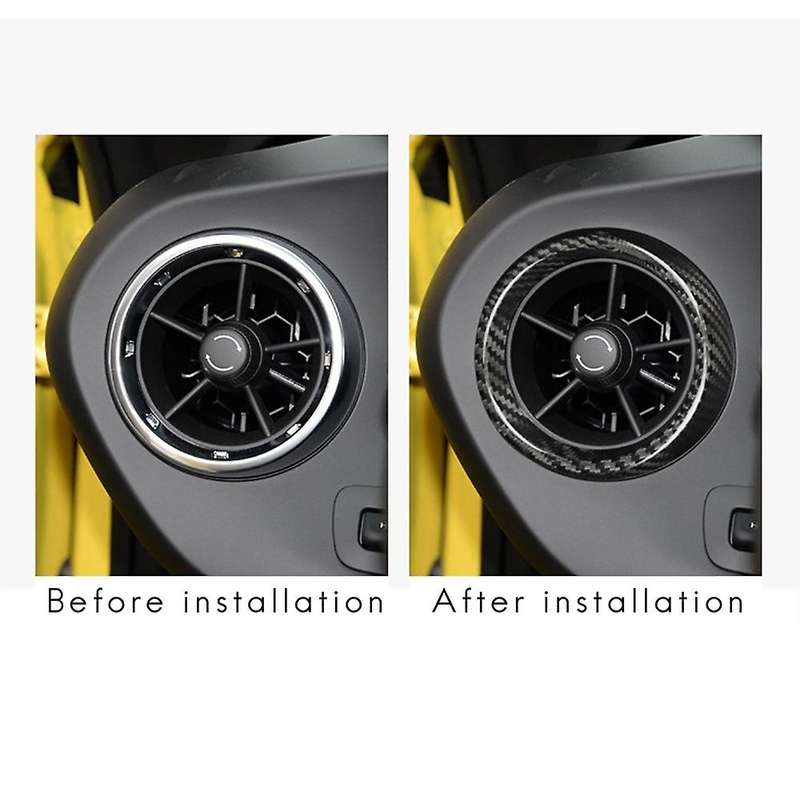 Carbon Fiber Car Outlet Frame Stickers for 2016 2017 2018 2019