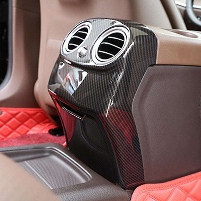 Carbon Fiber Car Rear Air Conditioner Outlet Vent Cover Decoration for E Class E200 E320 E260 E300 E