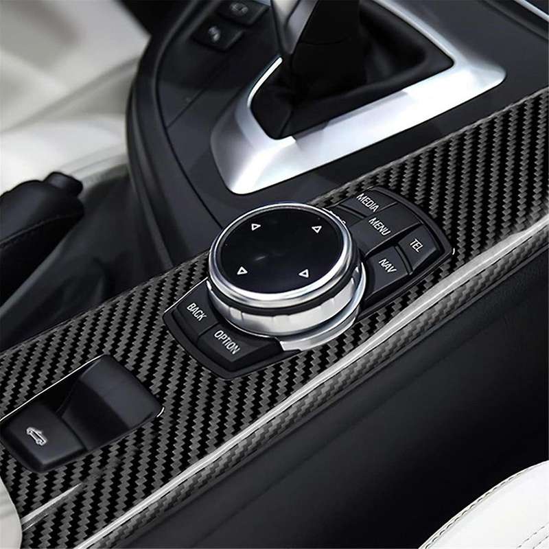 Carbon Fiber Car Multimedia Gear Panel Cover for F83 2014-2019 Interior Sticker Accessories