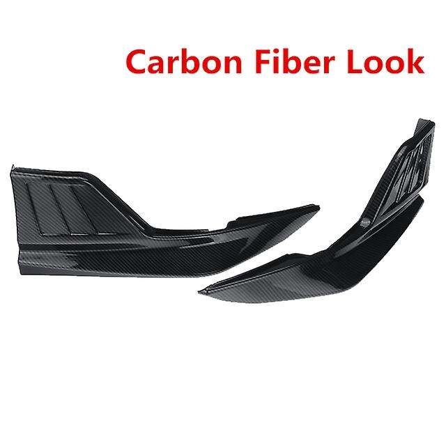 Carbon Fiber Car Rear Bumper Splitter Guard Protection Cover for LE XLE SE XSE 2020 2021