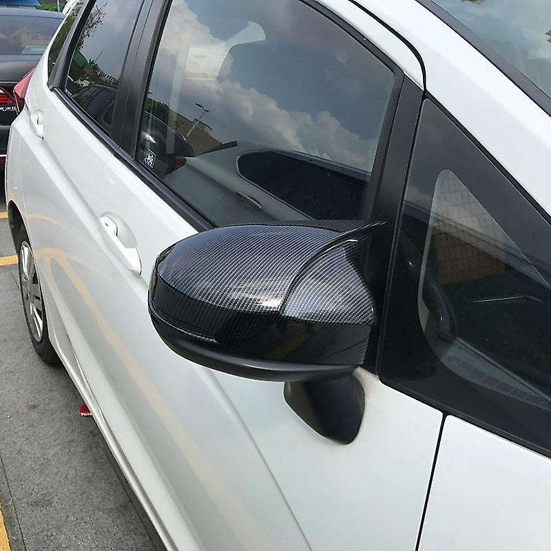 Carbon Fiber Car Rear View Mirror Cover Housing for Fit Jazz GK5 CITY 2014-2019 Rearview Mirror Cove