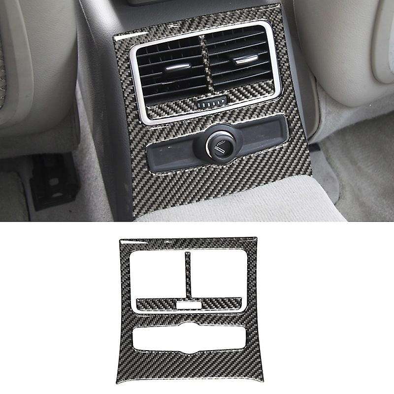 Carbon Fiber Car Rear Outlet Frame Cover Trim for - A6 2005 2006 2007 2008 2009 2010 2011
