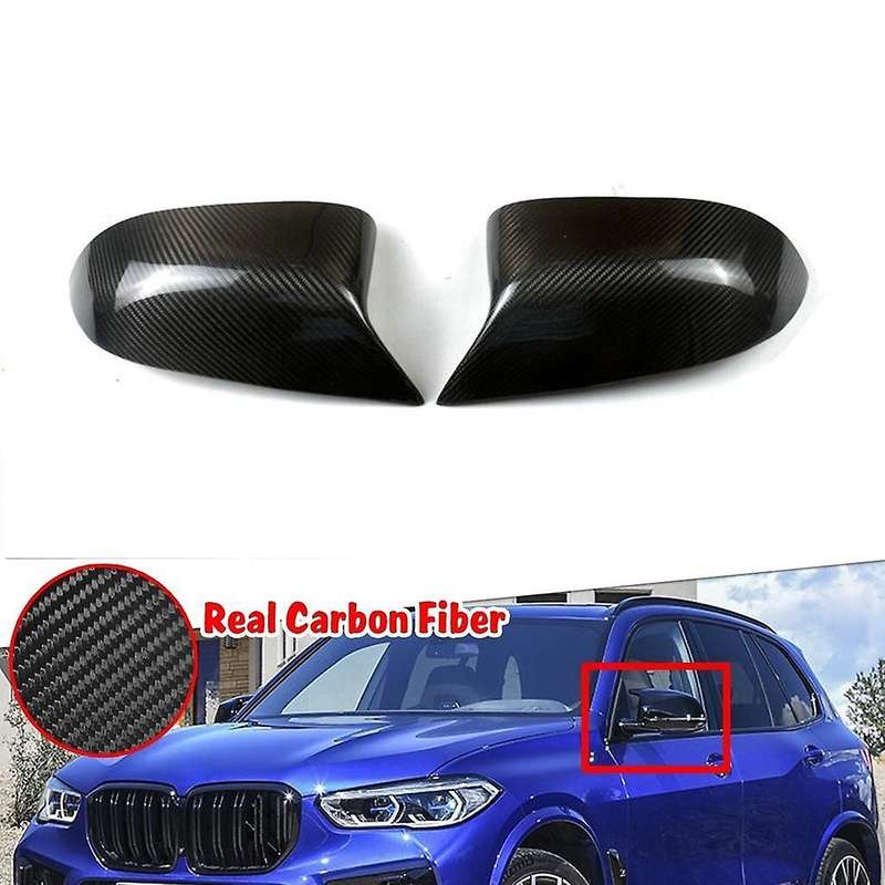 Carbon Fiber Car Rearview Mirror Covers Side Mirror Shell for - X3 X4 G01 G02 X5 X6 X7 G05 G06 G07 2
