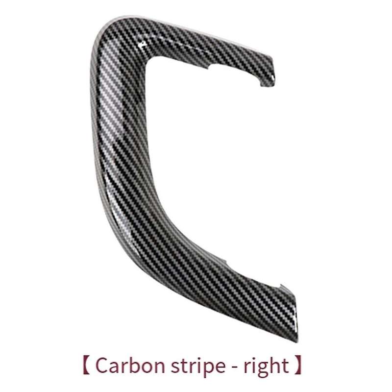 Carbon Fiber Car Right Interior Door Pull Handle Cover Trim Replacement for Sport 2015-2019