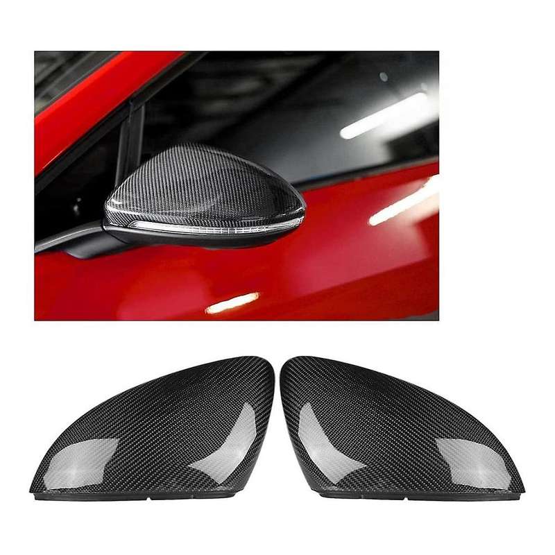 Carbon Fiber Car Rearview Mirror Housing Cover-Side Mirror Cover for Golf VII MK7/MK7.5 R Hatchback