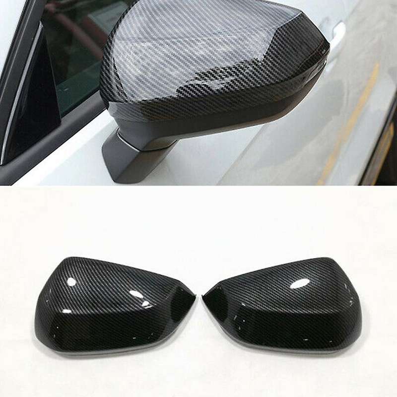 Carbon Fiber Car Rearview Mirror Covers Side Wing Mirror Caps for  Q2 2017 2018 Q3 2019