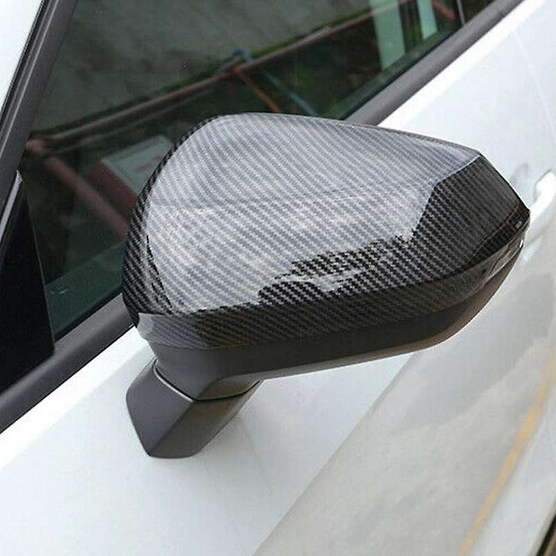 Carbon Fiber Car Rearview Mirror Covers Side Wing Mirror Caps for  Q2 2017 2018 Q3 2019