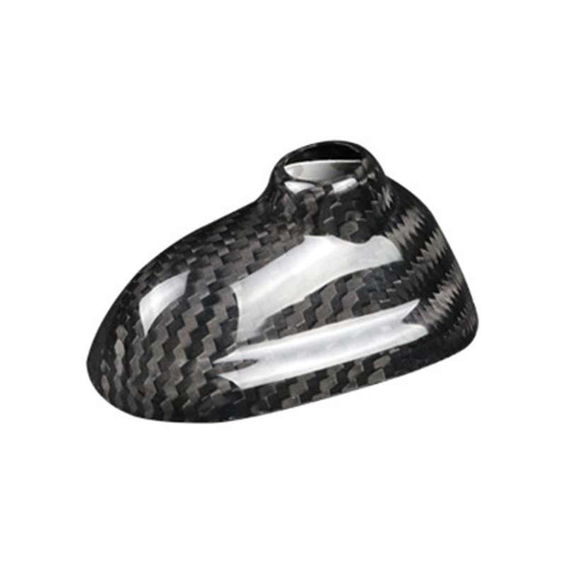 Carbon Fiber Car Roof Fin Antenna Signal Aerials Cover Trim for R55 R56(Black Carbon)