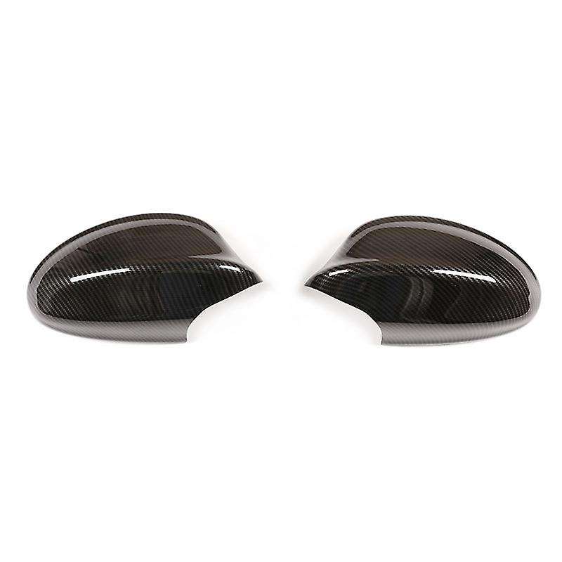 Carbon Fiber Car Side Door Rearview Mirror Cap Cover Stickers for 3 Series E90 E92 2005-2008