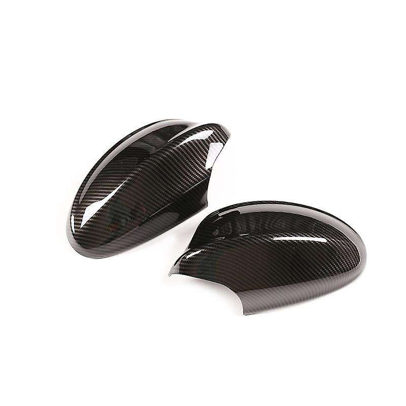 Carbon Fiber Car Side Door Rearview Mirror Cap Cover Stickers for 3 Series E90 E92 2005-2008