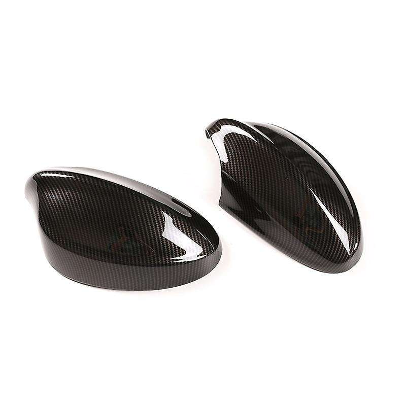 Carbon Fiber Car Side Door Rearview Mirror Cap Cover Stickers for 3 Series E90 E92 2005-2008