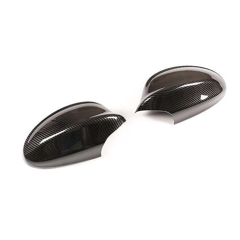 Carbon Fiber Car Side Door Rearview Mirror Cap Cover Stickers for 3 Series E90 E92 2005-2008