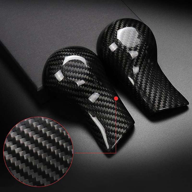 Carbon Fiber Car Shift Knob Cover Trim for 2010 2011 2012 2013 2014 2015