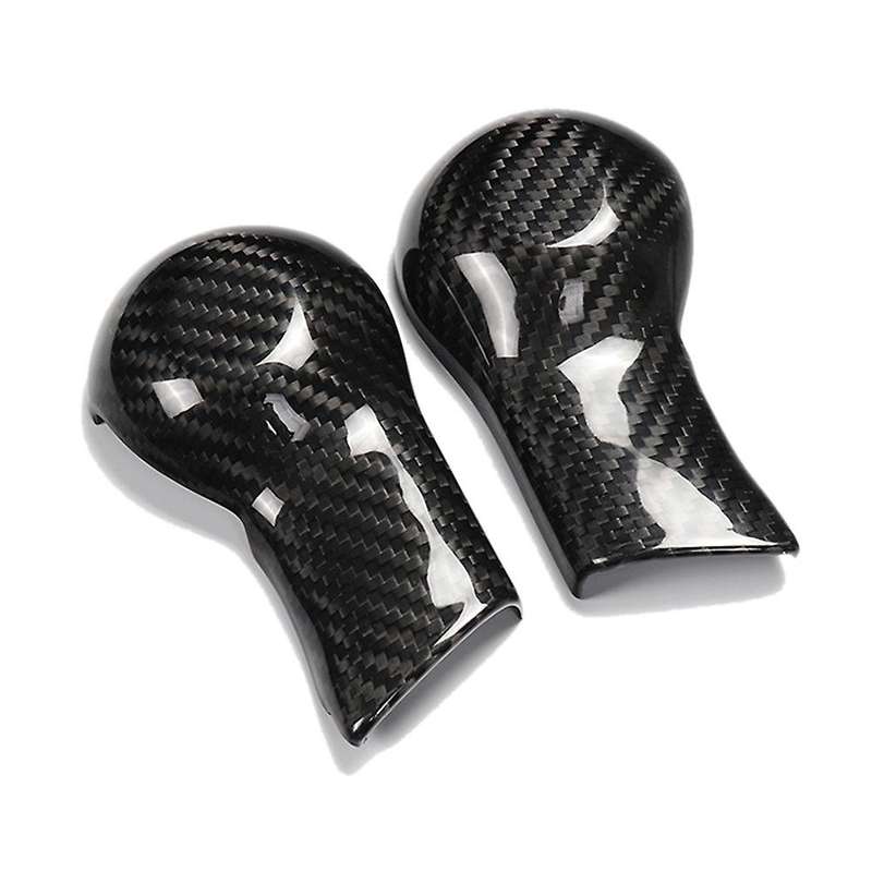 Carbon Fiber Car Shift Knob Cover Trim for 2010 2011 2012 2013 2014 2015