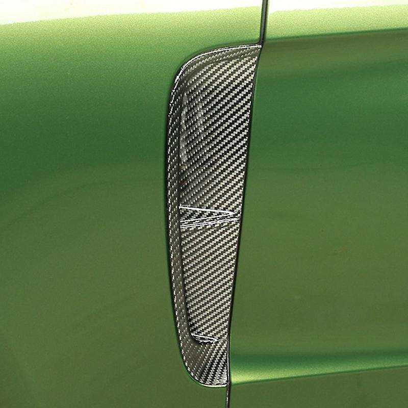 Carbon Fiber Car Side Body Air Vent Intake Outlet Grille Decor Trim Cover Trim for  2017-2020