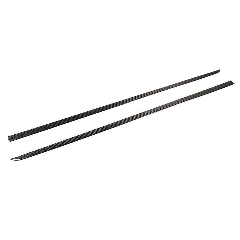 Carbon Fiber Car Side Door Body Molding Trim Side Protector Strips Trim Cover for Smart 453 Fortwo 2