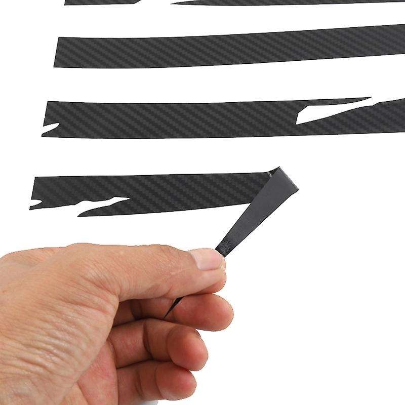 Carbon Fiber Car Side Blinds Rear Window Flag Decorative Stickers Trim for 2008-2020