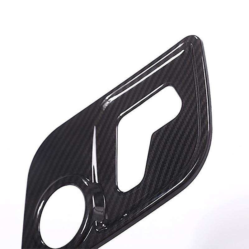 Carbon Fiber Car Seat Adjustment Frame Cover Trim Panel Stickers Interior Accessories for 2017-2020