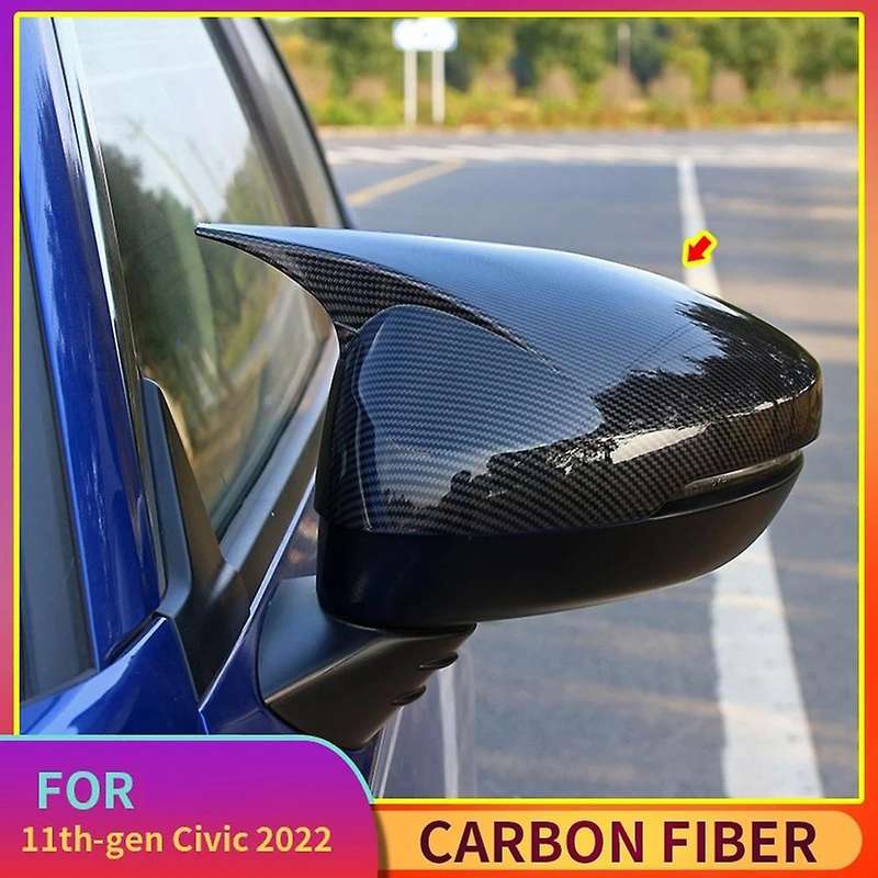 Carbon Fiber Car Side Rearview Mirror Cover Trim for 11Th 2022 Accessories