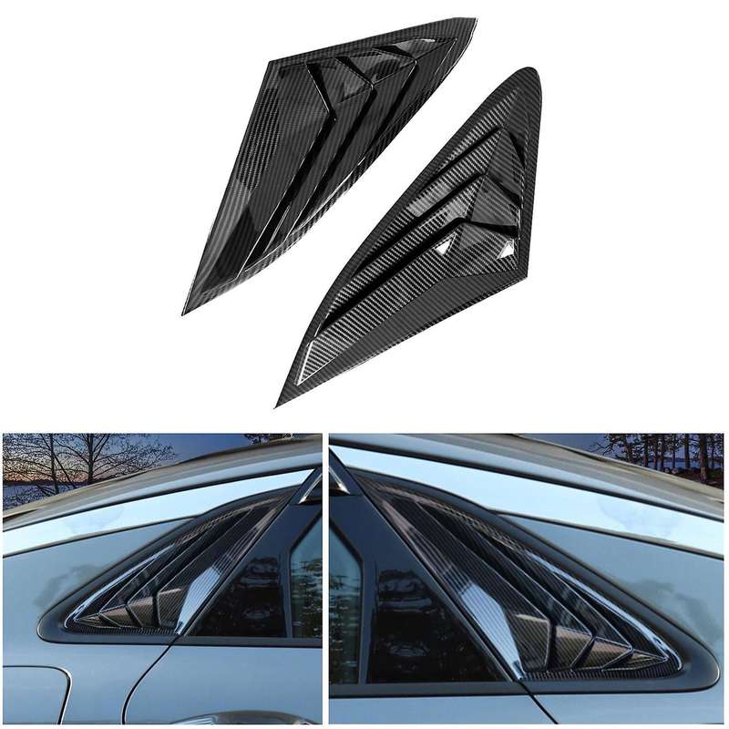 Carbon Fiber Car Side Vent Window Louver Shutter Covers Trim for / K5 GT 2020 2021 Car Accessories