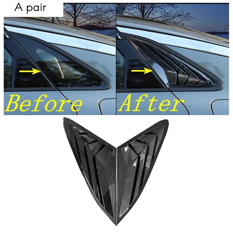 Carbon Fiber Car Side Vent Window Louver Shutter Covers Trim for / K5 GT 2020 2021 Car Accessories
