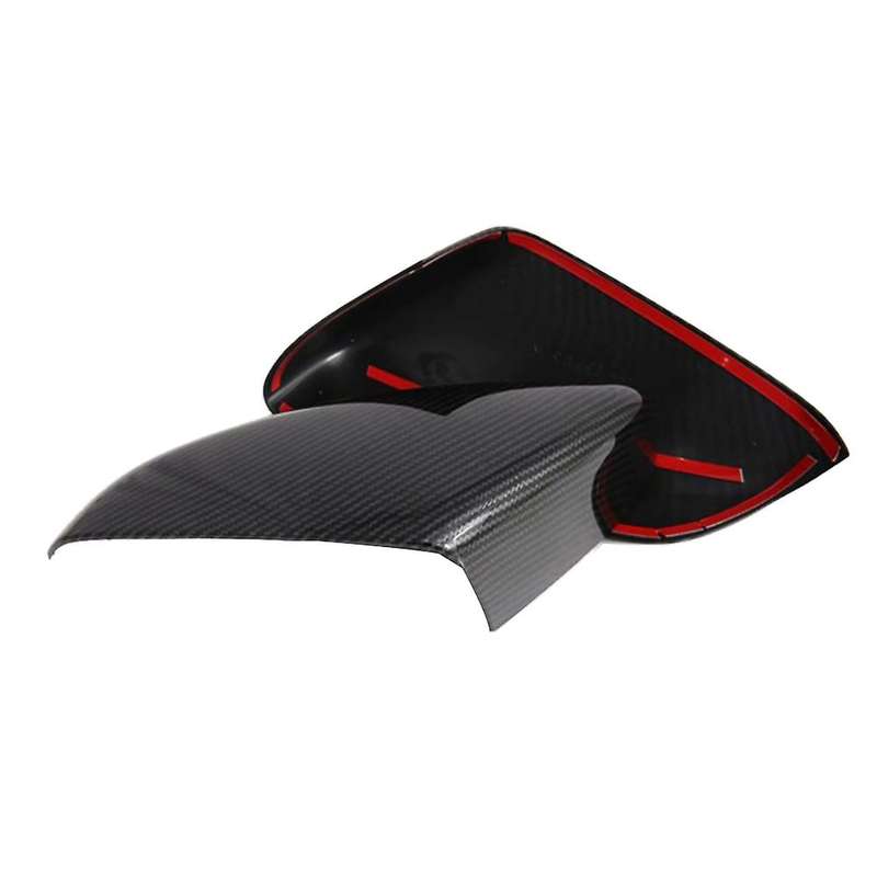 Carbon Fiber Car Side Rearview Mirror Cover Trim Accessories for Onix 2019-2021