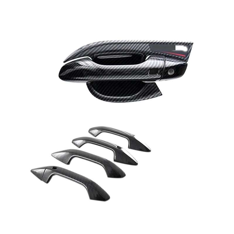 Carbon Fiber Car Side Rear View Mirror & Door Handle Cover Trim Decor Sticker Accessories for Nq5 20