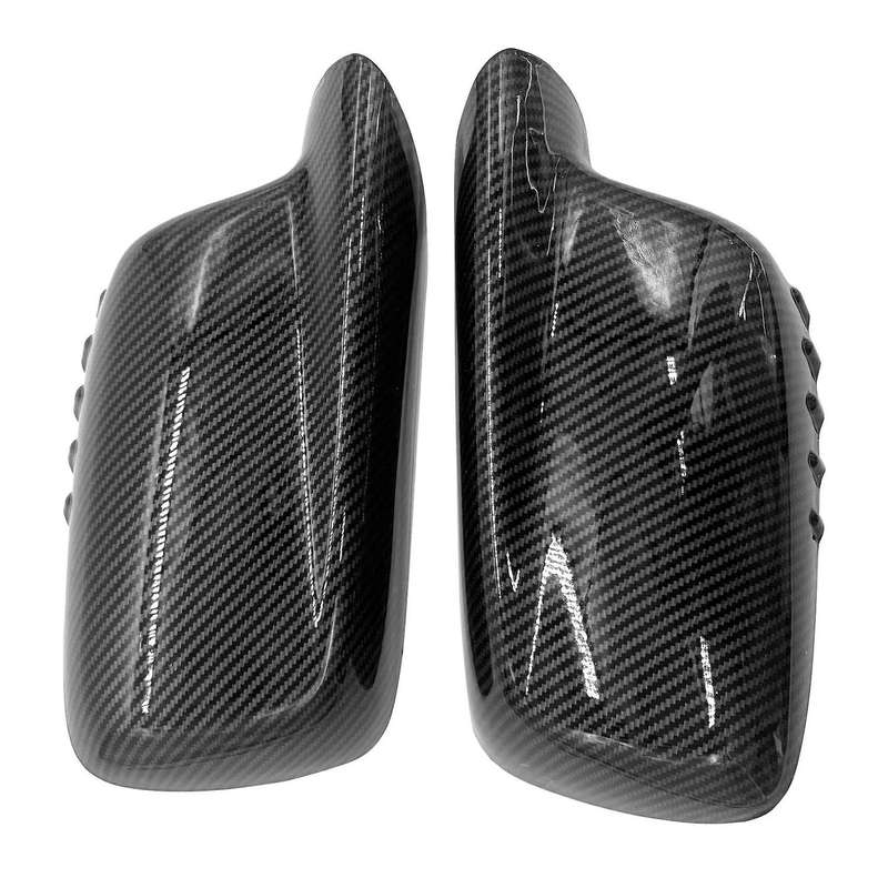 Carbon Fiber Car Side Rearview Mirror Cap Cover Rear View Mirror Covers Direct Replace for E46 E65 E