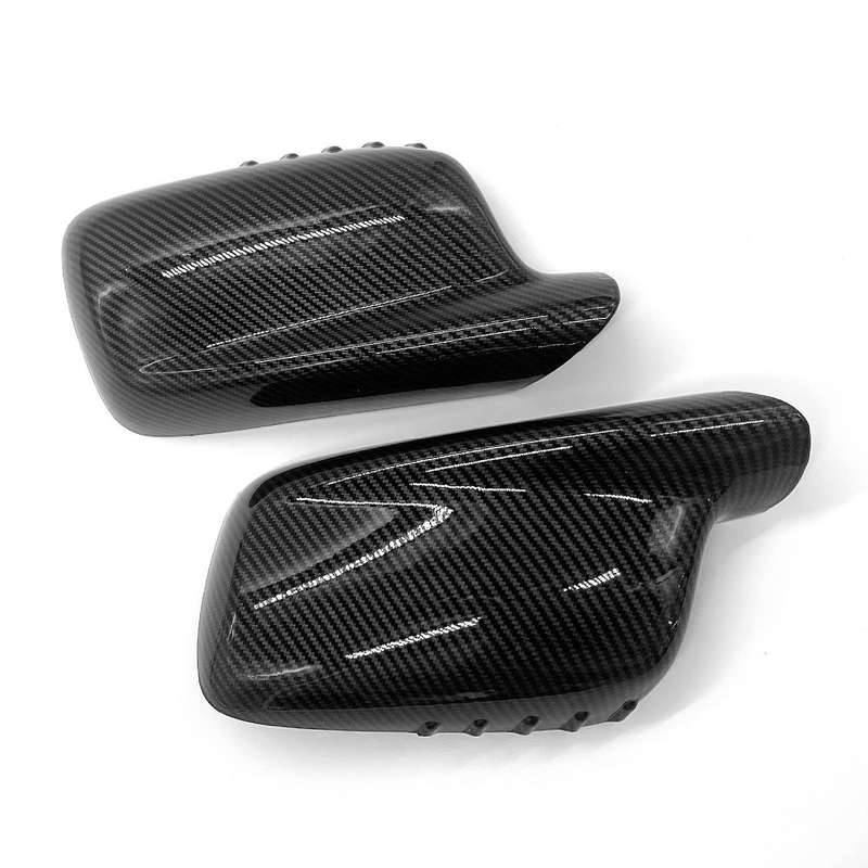 Carbon Fiber Car Side Rearview Mirror Cap Cover Rear View Mirror Covers Direct Replace for E46 E65 E