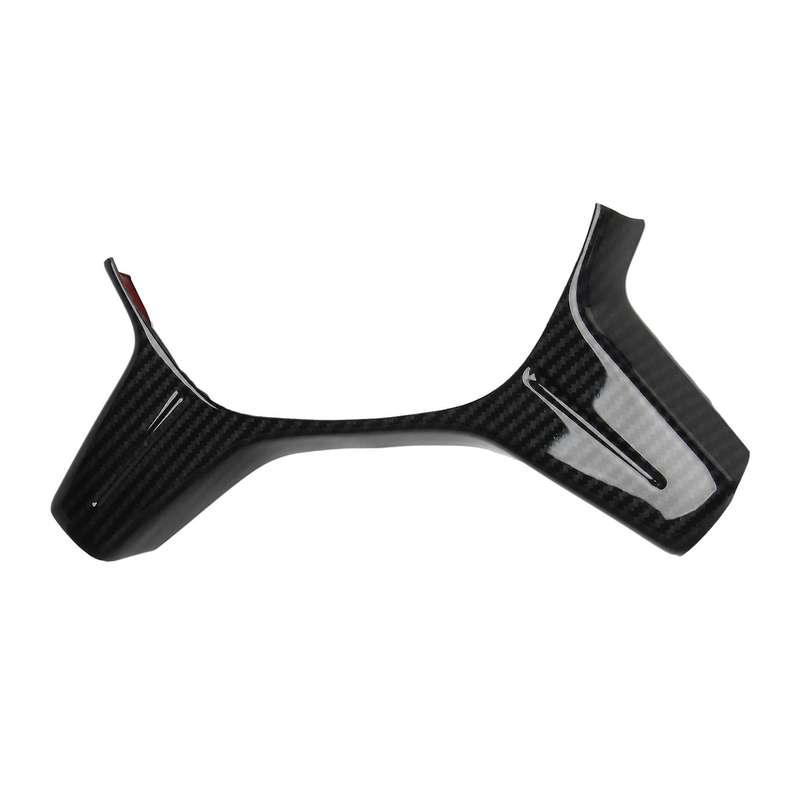Carbon Fiber Car Steering Wheel Button Panel Cover Trim for W166 ML 2012-2015 Decoration Accessories