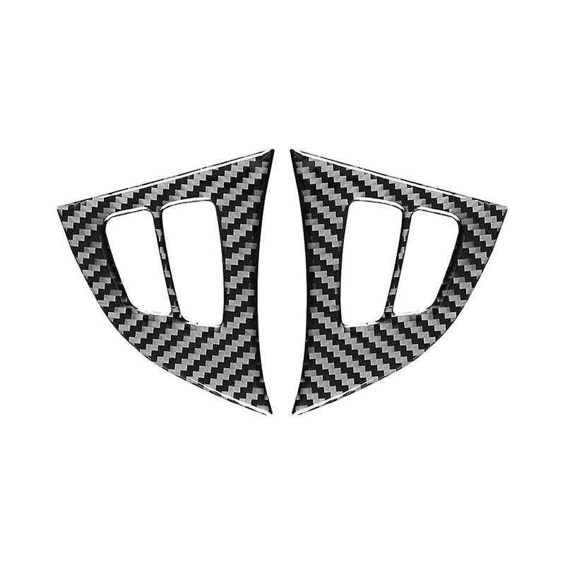 Carbon Fiber Car Steering Wheel Button Decals Cover Trim Stickers Accessories for - X5 X6 E70 E71 2